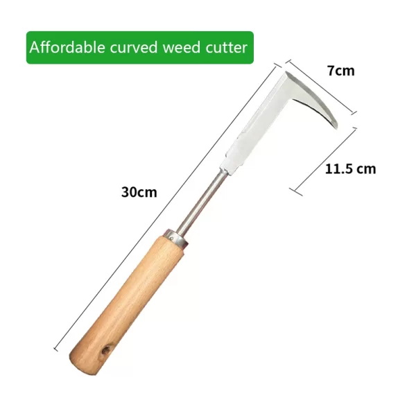 1PC Heavy Duty Carbon Steel Mower Sickle Manual Weeding T00l - Image 3