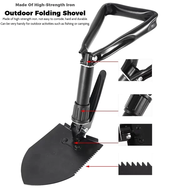 1pc Multifunctional Folding Shovel Survival Spade - Image 5