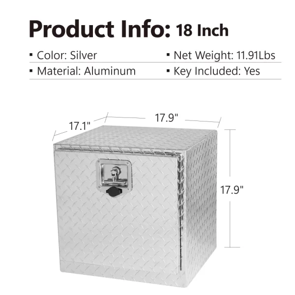 36 inch,24 inch,30 inch,18 inch, Heavy Duty Black Aluminum Tread Tool Box - Image 39