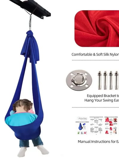Portable Kids Swing Elastic Hammock Hanging Chair