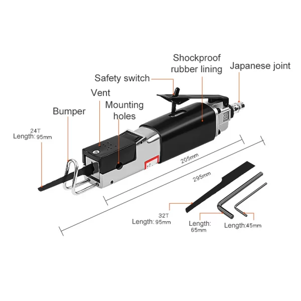 Sheet Metal Pneumatic Saw Reciprocating Saw Tool Hacksaw Tool - Image 2