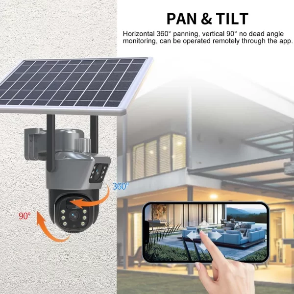 8MP 4K WiFi Solar Camera Outdoor Wireless CCTV Surveillance Camera With Solar Panel - Image 12