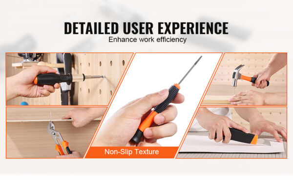 VEVOR Tool Kit Home Repairing Tool Kit with Portable Tool Storage - Image 12