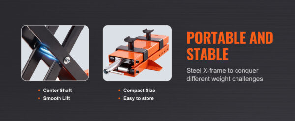 VEVOR Motorcycle Lift 500kg Motorcycle Scissor Lift Jack - Image 10