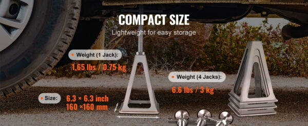 VEVOR RV Stabilizer Jacks 4 Pack Aluminum RV Leveling Jacks 6000 Lbs - Image 12