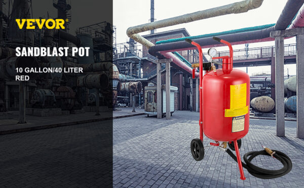 VEVOR Sand Blaster 10Gal Portable Air Sandblaster 125 Psi Pressure - Image 10