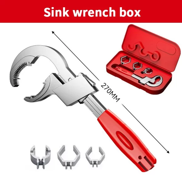 Multi-Function Sink Wrench – Universal Large Opening Faucet Tool - Image 8