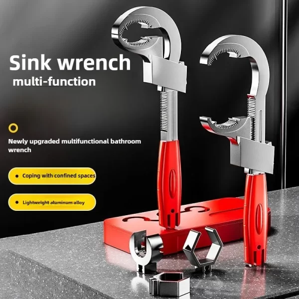 Multi-Function Sink Wrench – Universal Large Opening Faucet Tool - Image 12