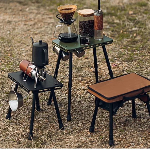 Outdoor Table And Chair Dual-Use Table, Liftable Portable Stool