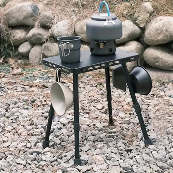 Outdoor Table And Chair Dual-Use Table, Liftable Portable Stool - Image 5
