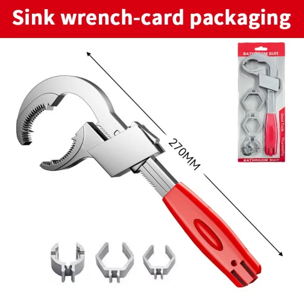 Multi-Function Sink Wrench – Universal Large Opening Faucet Tool - Image 7