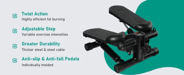 Steppers for Exercise, Mini Stair Under Desk Bike Pedal Exerciser - Image 10