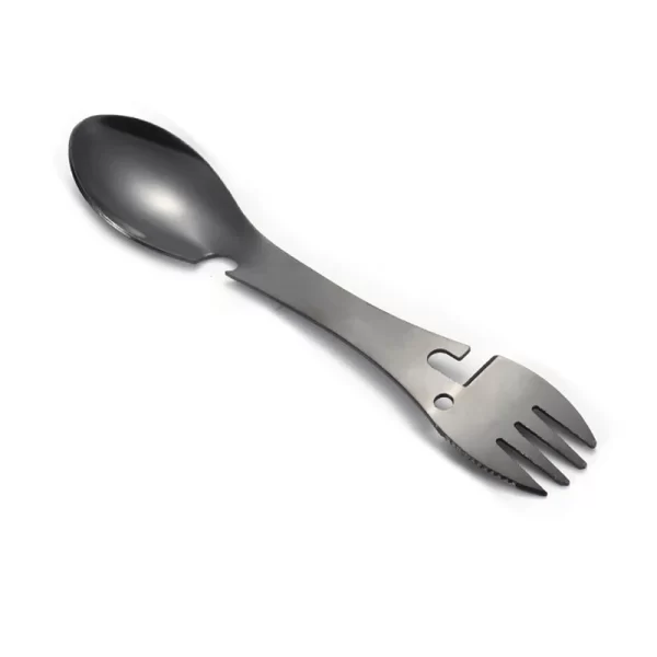 Outdoor Survival Tools 5 in 1 Camping Multi-functional EDC Kit Practical Fork Knife Spoon Bottle/Can Opener - Image 9