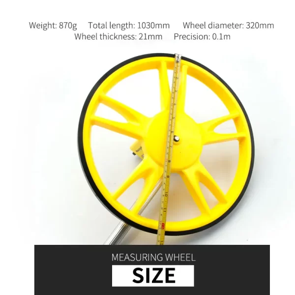 Portable 0~9999.9m Distance Measuring Wheel Hand-push Roller - Image 4