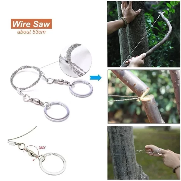 Survival kit set military outdoor travel mini camping tools aid kit emergency - Image 17