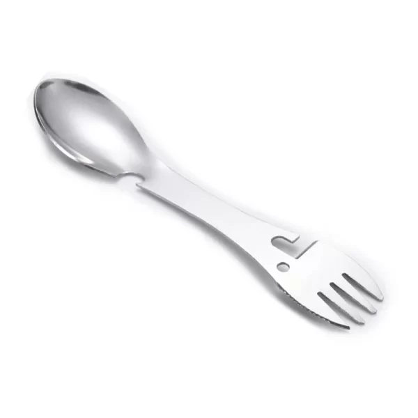 Outdoor Survival Tools 5 in 1 Camping Multi-functional EDC Kit Practical Fork Knife Spoon Bottle/Can Opener - Image 7