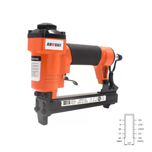 21GA 8016 Pneumatic Air Stapler Nailer Fine Stapler Gun For Furniture Nailer Gun 6-16mm