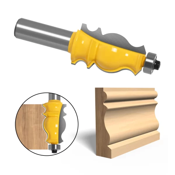 1PC Architectural Molding Router Bit - 1/2" Shank 12mm 8mm shank - Image 10