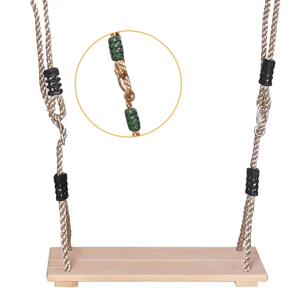 High-Quality Polished Four-Board Anti-Corrosion Wood Swing - Image 2