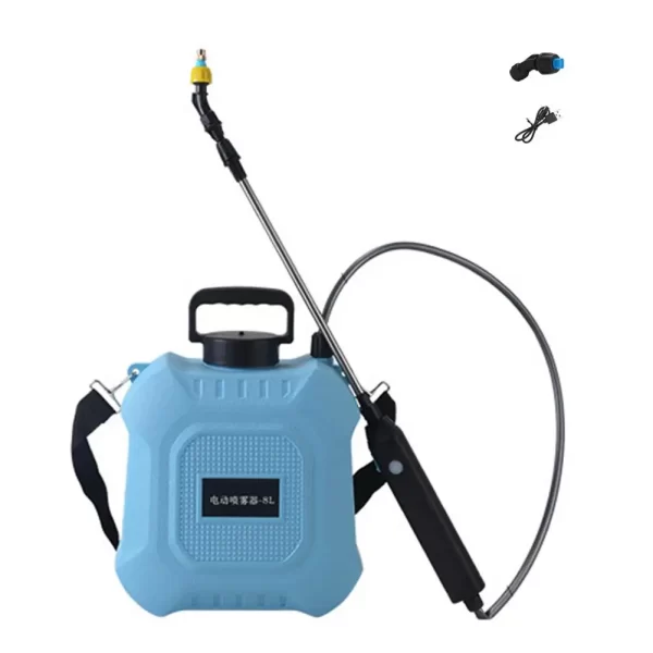 5L/8L Garden Electric Sprayer Backpack Sprayer with Shoulder Strap Telescopic Wand 2 Nozzles Battery Powered Sprayer - Image 7