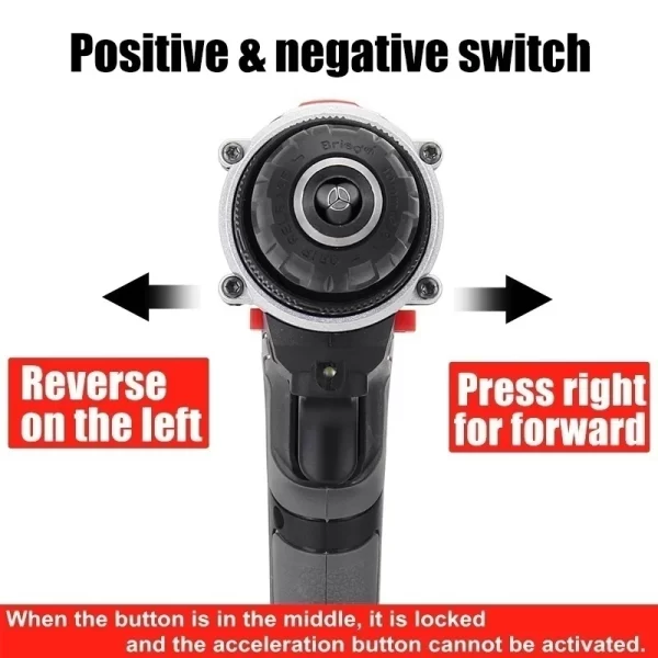 21V Cordless Impact Drill Electric Screwdriver Electric Hammer Drill - Image 15