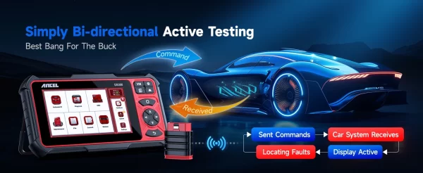 ANCEL DS300 OBD2 Car Scanner Bluetooth Auto All System Diagnostic Tool - Image 11