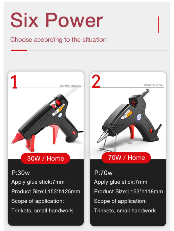 50/70W Hot Melt Glue Gun Power Stick Big Hand Tool - Image 27