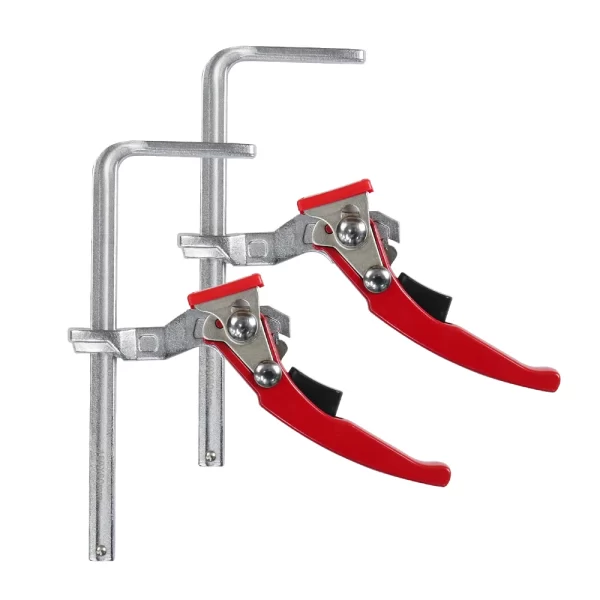 Allsome 2PCS 160x60mm Quick Guide Rail Clamp Carpenter F Clamp - Image 7