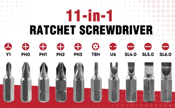 11-in-1 Ratchet Screwdriver Set - Image 10