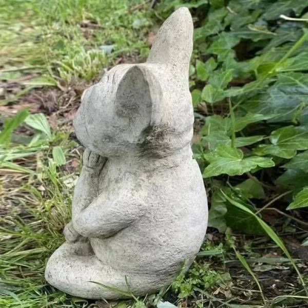 Solar Powered Outdoor Garden Dragon Statue Lovely Meditation Resin Crafts - Image 16