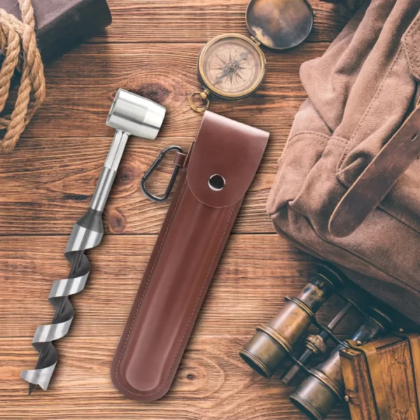 Survival Settlers Tool Outdoor Bushcraft Hand Auger Wrench Addition Tool To Survival - Image 8