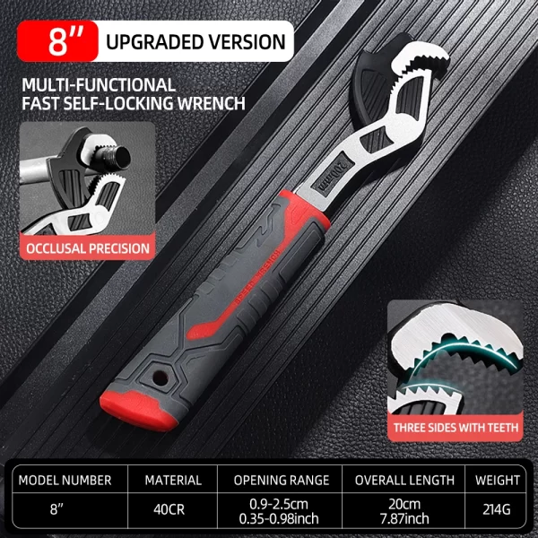 AIRAJ Universal Wrench Multi-Function Adjustable Wrench - Image 9