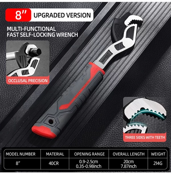 AIRAJ Universal Wrench Multi-Function Adjustable Wrench - Image 19