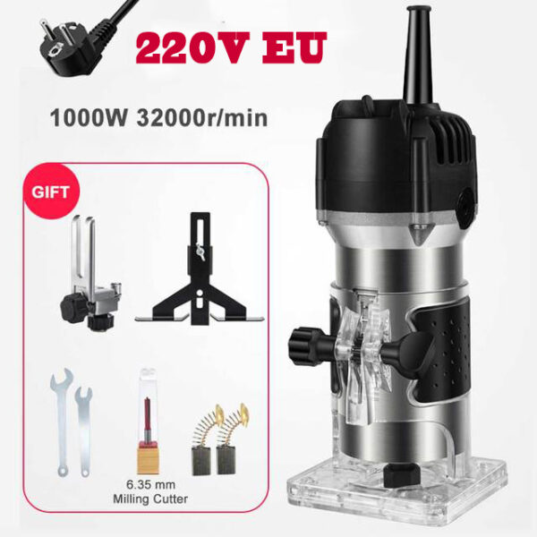 1000W Woodworking Electric Trimmer 32000RPM Wood Router - Image 23