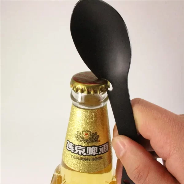 Outdoor Survival Tools 5 in 1 Camping Multi-functional EDC Kit Practical Fork Knife Spoon Bottle/Can Opener - Image 16