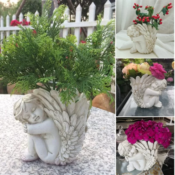 Resin Sculptures Crafts Vintage Angel Resin Sculptures