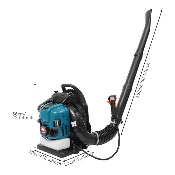75.6CC 4 Stroke Backpack Leaf Blower 2.6KW Gasoline Powered - Image 5