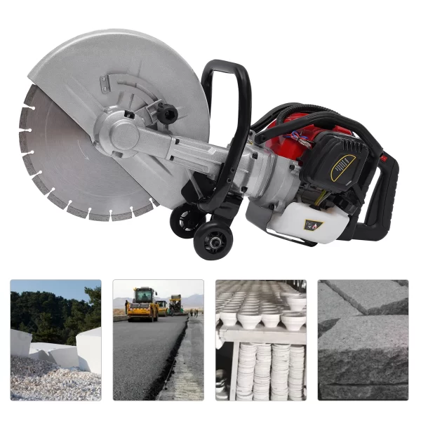 1400w Gasoline Concrete Cutting Saw Concrete Wet Saw Blade - Image 5