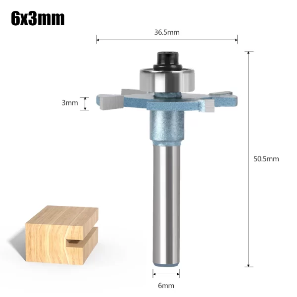 Wood Router 1/4in 6mm Shank Straight End Mill Trimmer Cleaning Flush Trim Corner Round Cove Box Bits - Image 10
