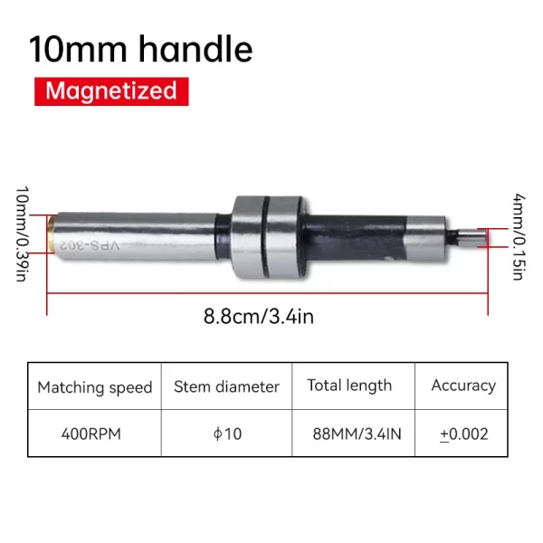 Mechanical 10MM HSS Edges Finder For Milling Lathe Machine Touches Point Sensor Including Milling Cutter - Image 5