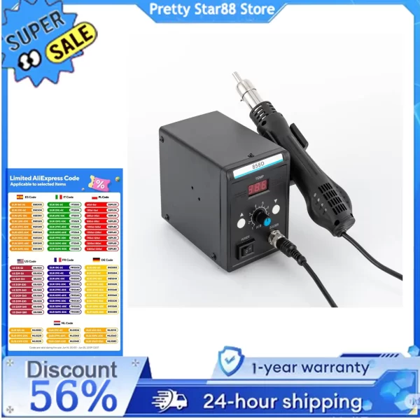 700W Hot Air Rework SMD Soldering Station