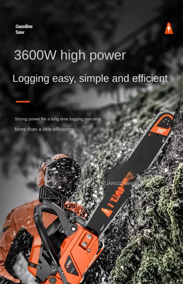 Powerful Gasoline Chainsaw for Tree Cutting with 4-Stroke Engine and Handheld Design C - Image 24