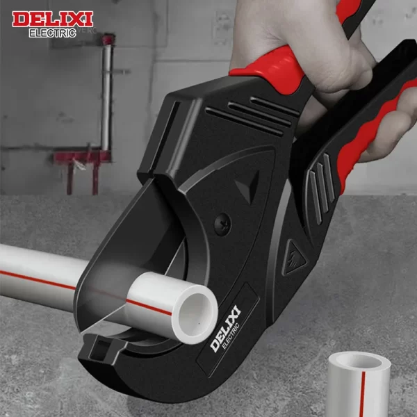 DELIXI ELECTRIC Pipe Cutter，Pipe Scissors SK5 Material Ratchet Cutter PVC/PU/PP/PE Hose Cutting - Image 5
