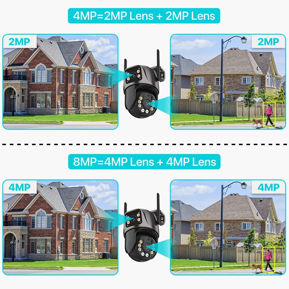 4K 8MP HD Wifi PTZ Camera Outdoor 4MP - Image 8