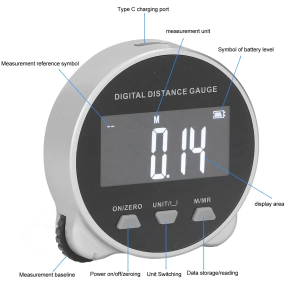 Digital Rechargeable Tape Measure – Smart High-Precision Measuring Tool - Image 7