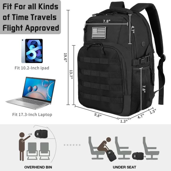 45L/25L Tactical Backpack Men's Travel Large Capacity Rucksacks - Image 41