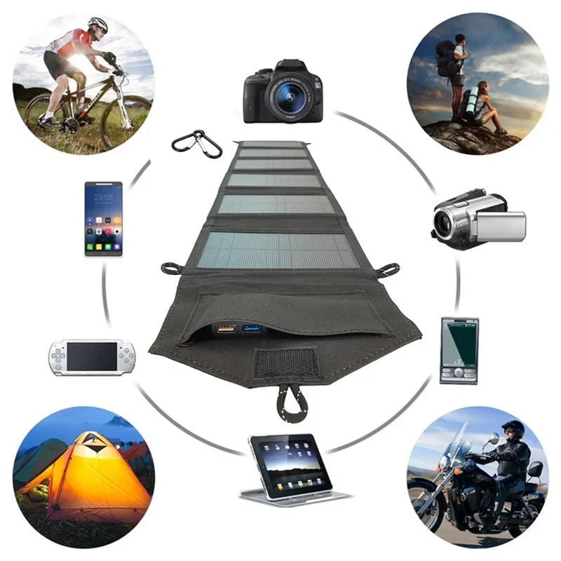 Foldable Solar Panel 500W Portable Solar Panels Fast Charger - Image 3