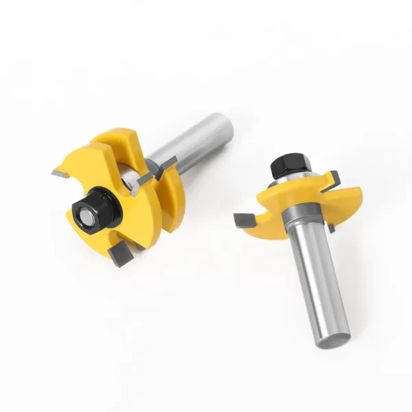 2PCS  1-7/8" T&G ASSEMBLY 3 Teeth Tenon Square Tooth Floor Splicing Cutter Router Bits - Image 19