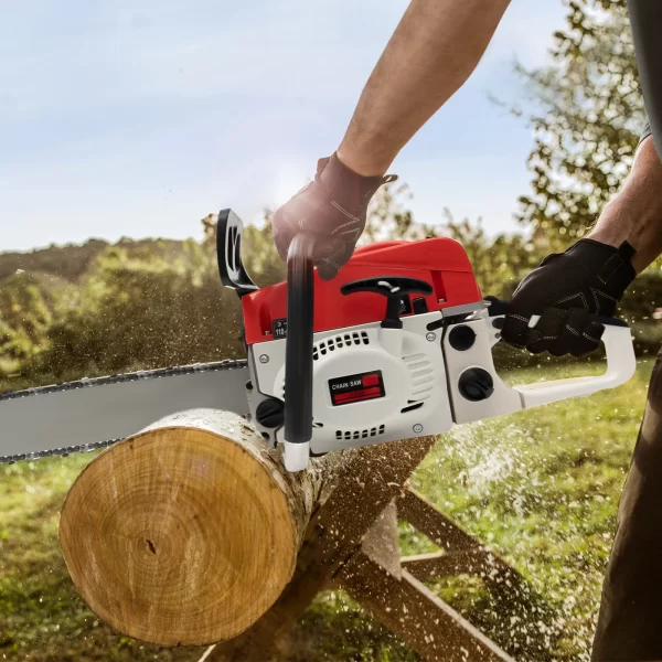 20 Inch 52CC Gasoline Chainsaw 2000W 2-Stroke Engine Gas Powered Chain Saw - Image 3