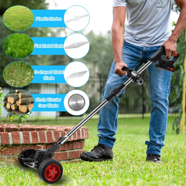 Foldable Grass Trimmer 21V 1300mAh Efficient And Durable Electric Mower - Image 3